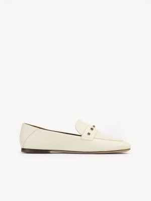 Chloe Aurna Low-heel Loafer Weiß | CHE-SR14247