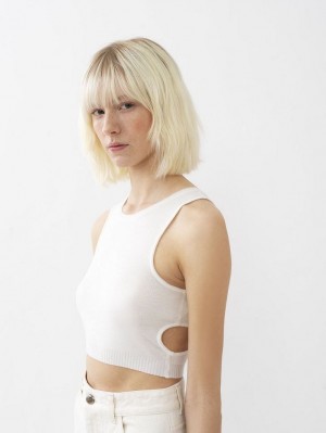 Chloe Cropped Oberteile Weiß | CHE-SR13881