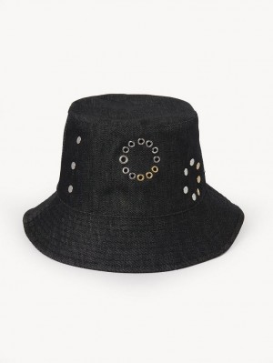 Chloe Eyelet Hüte Schwarz | CHE-SR14499