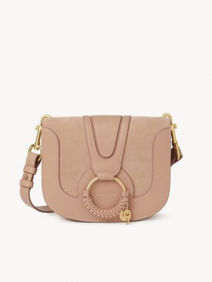 Chloe Hana Schultertaschen Kaffee Rosa | CHE-SR14614