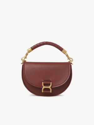 Chloe Marcie Chain Flap Crossbody Taschen Braun | CHE-SR13461