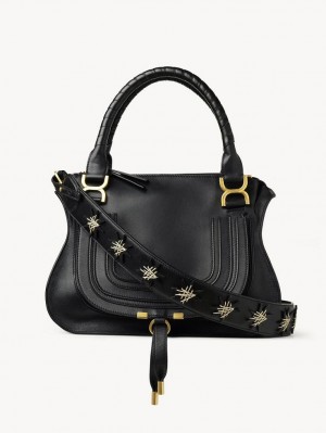 Chloe Marcie Double Carry Crossbody Taschen Schwarz | CHE-SR13499