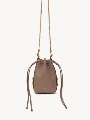 Chloe Marcie Micro Bucket Crossbody Taschen Braun | CHE-SR13613