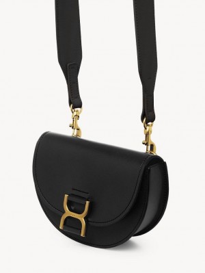 Chloe Marcie Mini Flap Crossbody Taschen Schwarz | CHE-SR13588