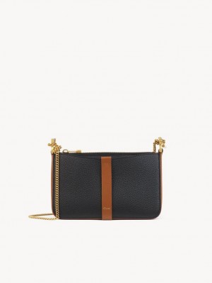 Chloe Marcie Pouch On Chain Mini Taschen Schwarz | CHE-SR13704