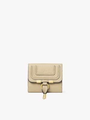 Chloe Marcie Square Kleine Geldbörse Beige | CHE-SR14280