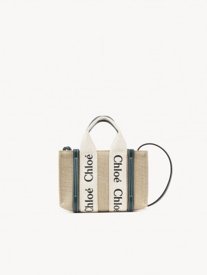 Chloe Mini Woody Crossbody Taschen Dunkeltürkis | CHE-SR13500