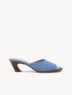 Chloe Oli High-heel Mule Tiefesblau | CHE-SR14158