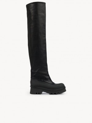 Chloe Raina Over-the-knee Stiefel Schwarz | CHE-SR14198