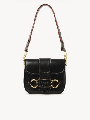 Chloe Saddie Satchel Schultertaschen Schwarz | CHE-SR14665