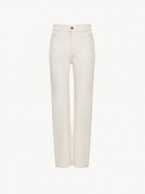 Chloe Semeru Gerade-leg Jeans Weiß | CHE-SR13996