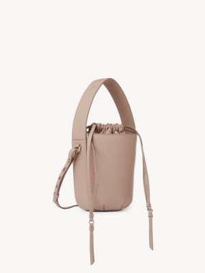 Chloe Sense Bucket Crossbody Taschen Beige | CHE-SR13573