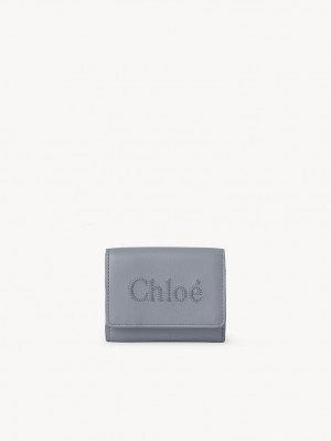 Chloe Sense Mini Tri-fold Kleine Geldbörse Blau | CHE-SR14275