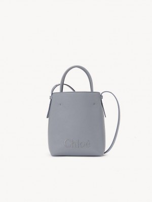 Chloe Sense Tote Mini Taschen Blau | CHE-SR13733