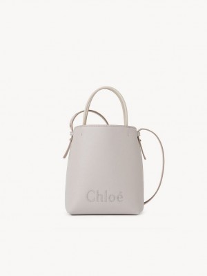 Chloe Sense Tote Mini Taschen Grau | CHE-SR13734