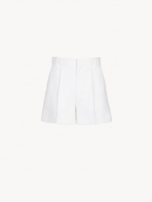 Chloe Tailored Shorts Anzüge Weiß | CHE-SR14053