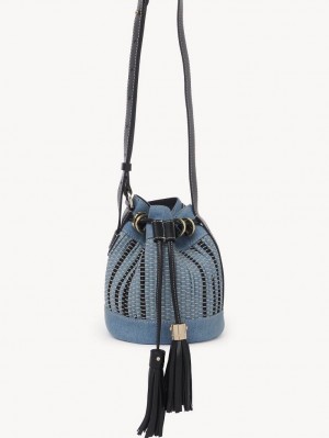 Chloe Vicki Small Bucket Mini Taschen Blau | CHE-SR14748