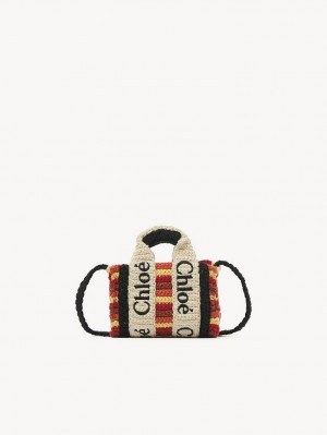 Chloe Woody Nano Crossbody Taschen Mehrfarbig Braun | CHE-SR13523