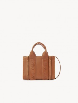 Chloe Woody Tote 1 Mini Taschen Braun | CHE-SR13726