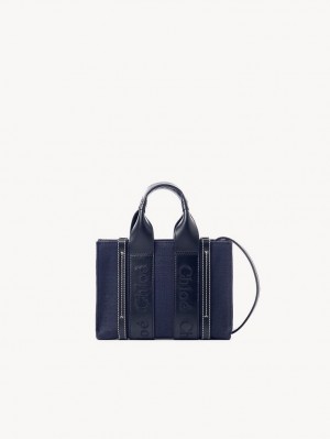 Chloe Woody Tote 4 Mini Taschen Tiefesblau | CHE-SR13699