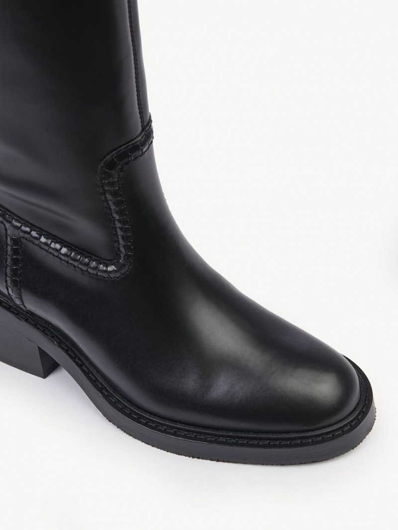 Chloe Barbour For Hohe Stiefel Schwarz | CHE-SR14205