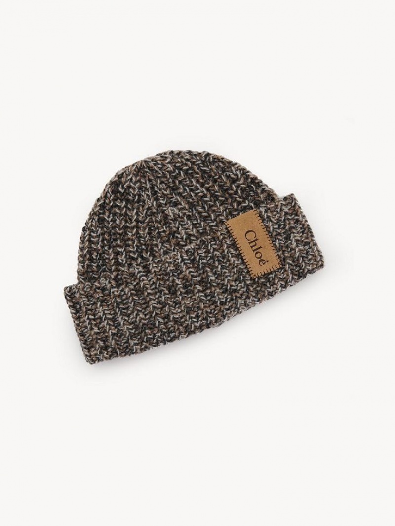 Chloe Chunky Gestrickt Beanie Hüte Weiß | CHE-SR14485