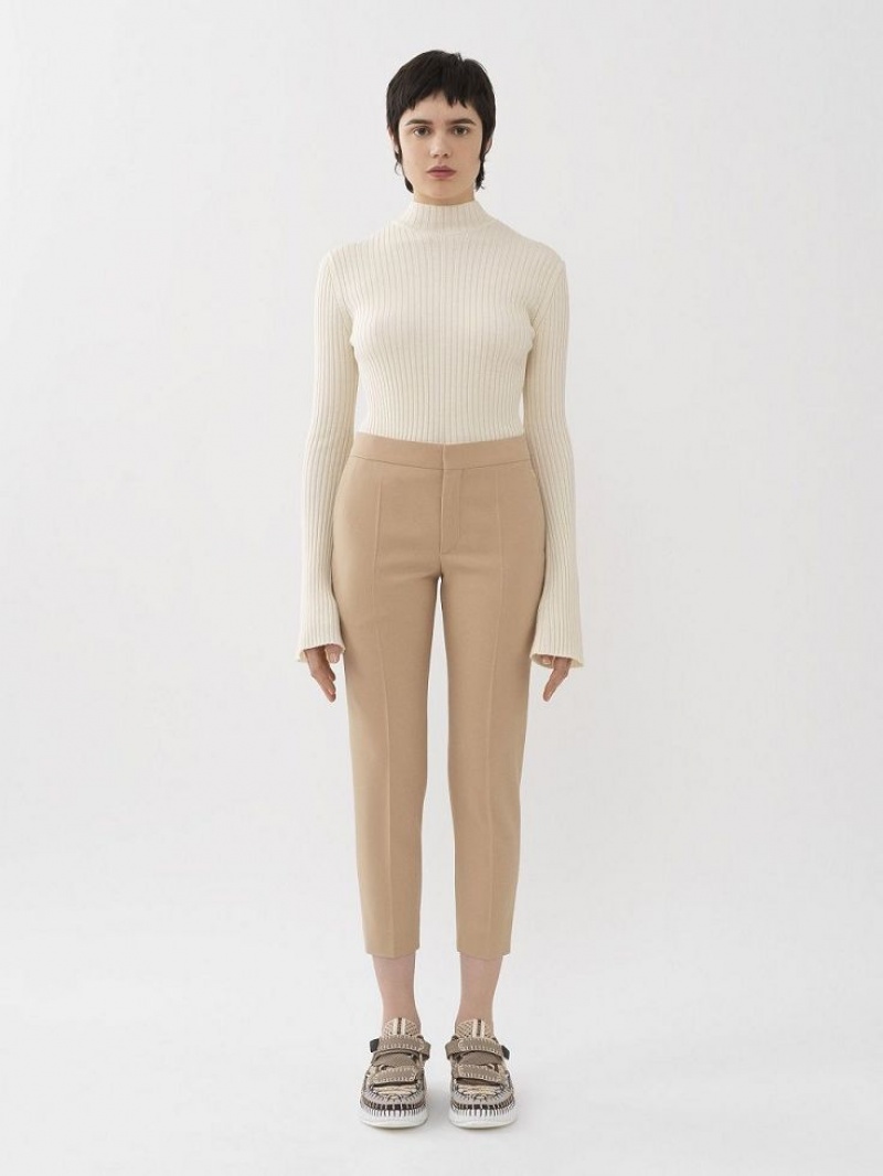 Chloe Cropped Hose Braun | CHE-SR14000