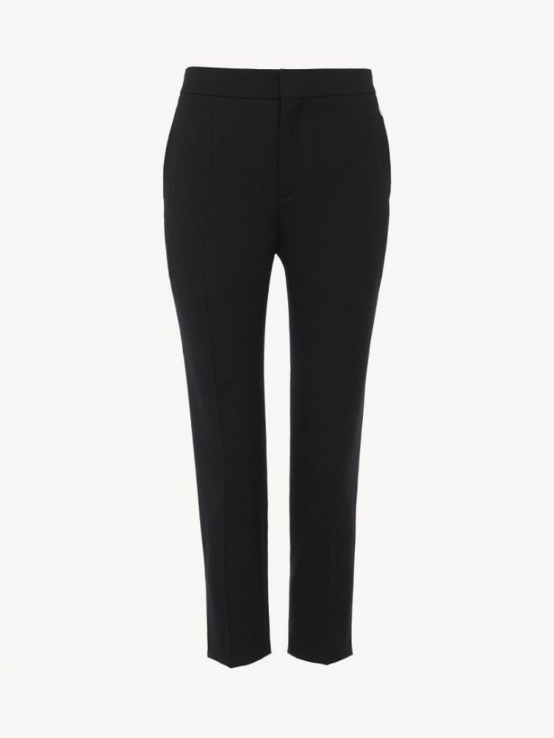 Chloe Cropped Hose Schwarz | CHE-SR13967