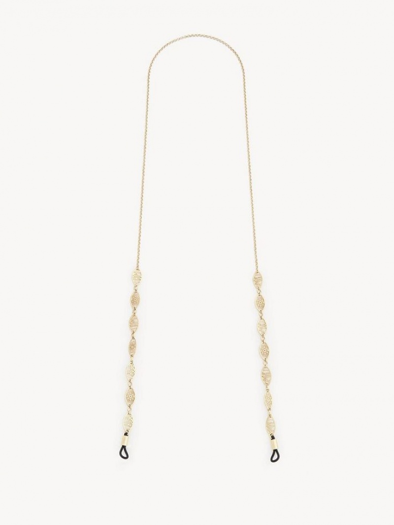 Chloe Darcey Spitze Eyew Chain Ohrringe Gold | CHE-SR14433