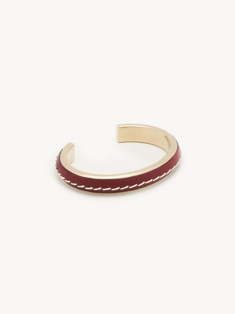 Chloe Edith Cuff Armbänder Bordeaux | CHE-SR14397