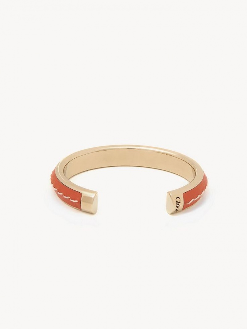 Chloe Edith Cuff Armbänder Tiefesrot Orange | CHE-SR14360