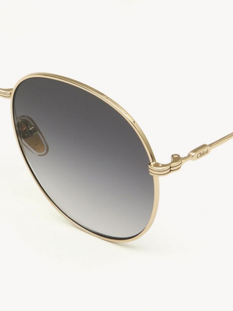 Chloe Faith Sonnenbrille Gold Grau | CHE-SR14510