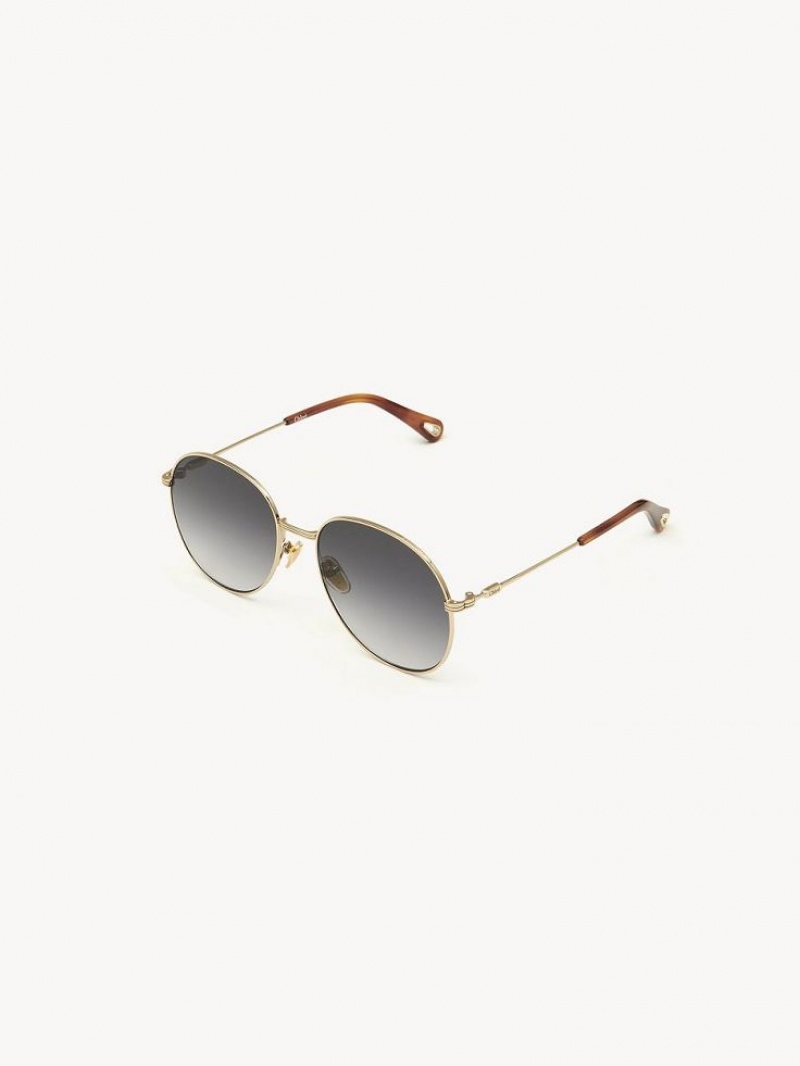 Chloe Faith Sonnenbrille Gold Grau | CHE-SR14510