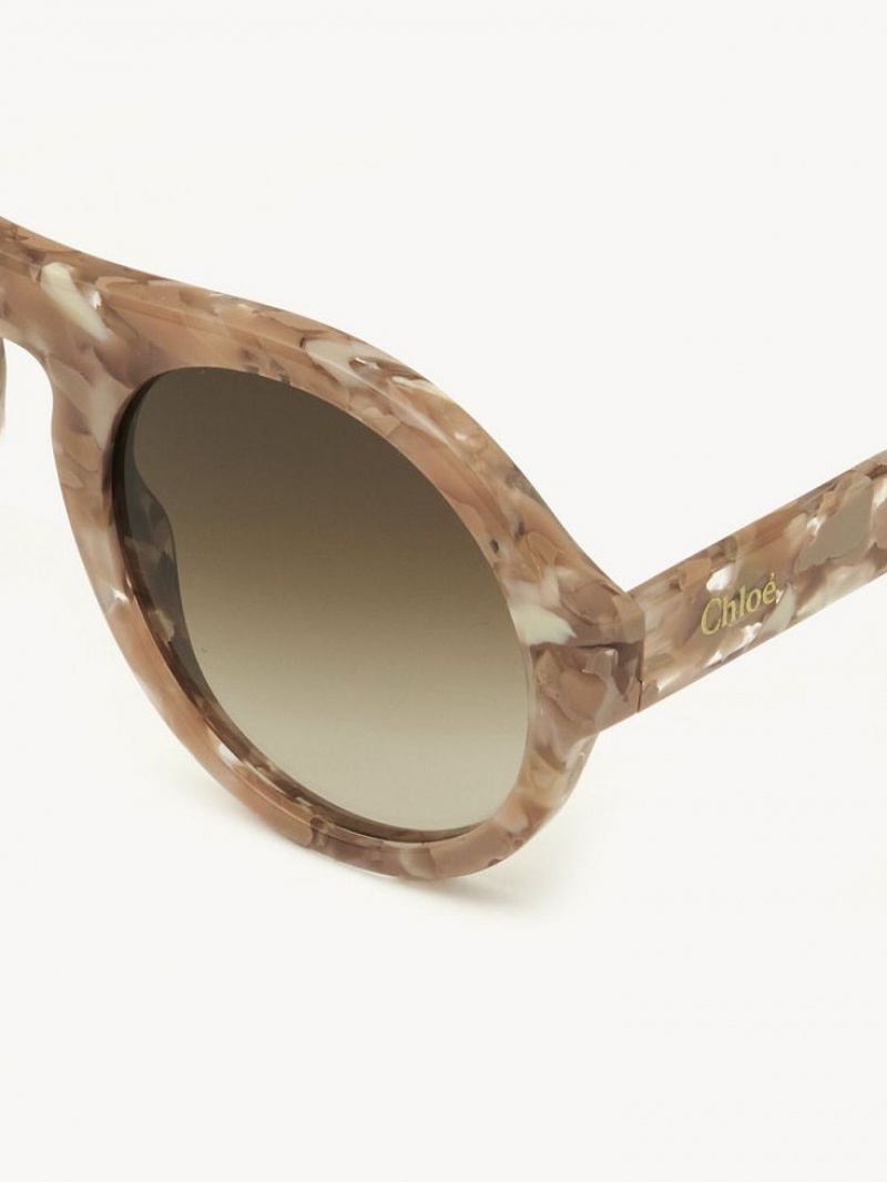 Chloe Gayia Sonnenbrille Rosa Beige | CHE-SR14573