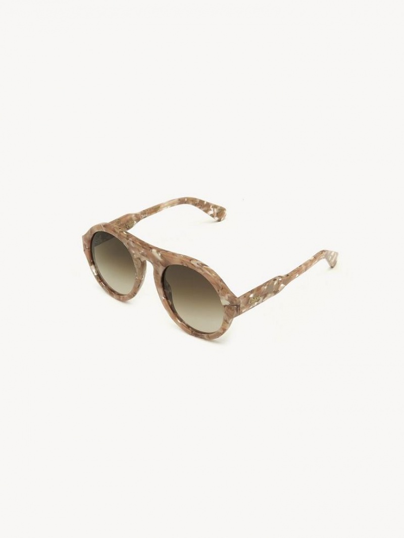 Chloe Gayia Sonnenbrille Rosa Beige | CHE-SR14573