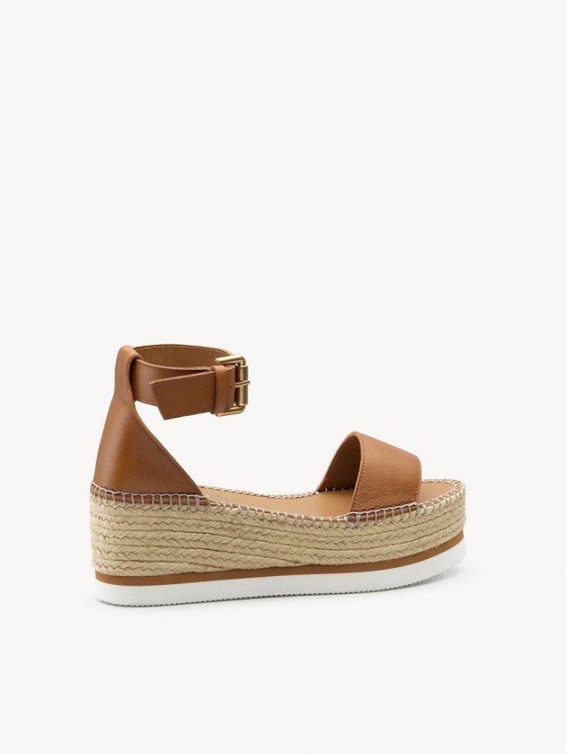 Chloe Glyn Espadrilles Sandalen Braun | CHE-SR14806