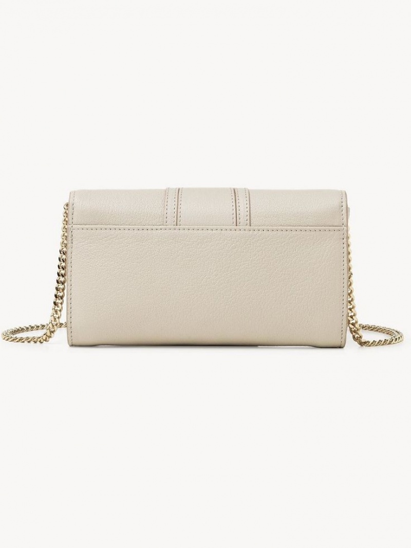 Chloe Hana Chain Große Geldbörse Beige | CHE-SR14913