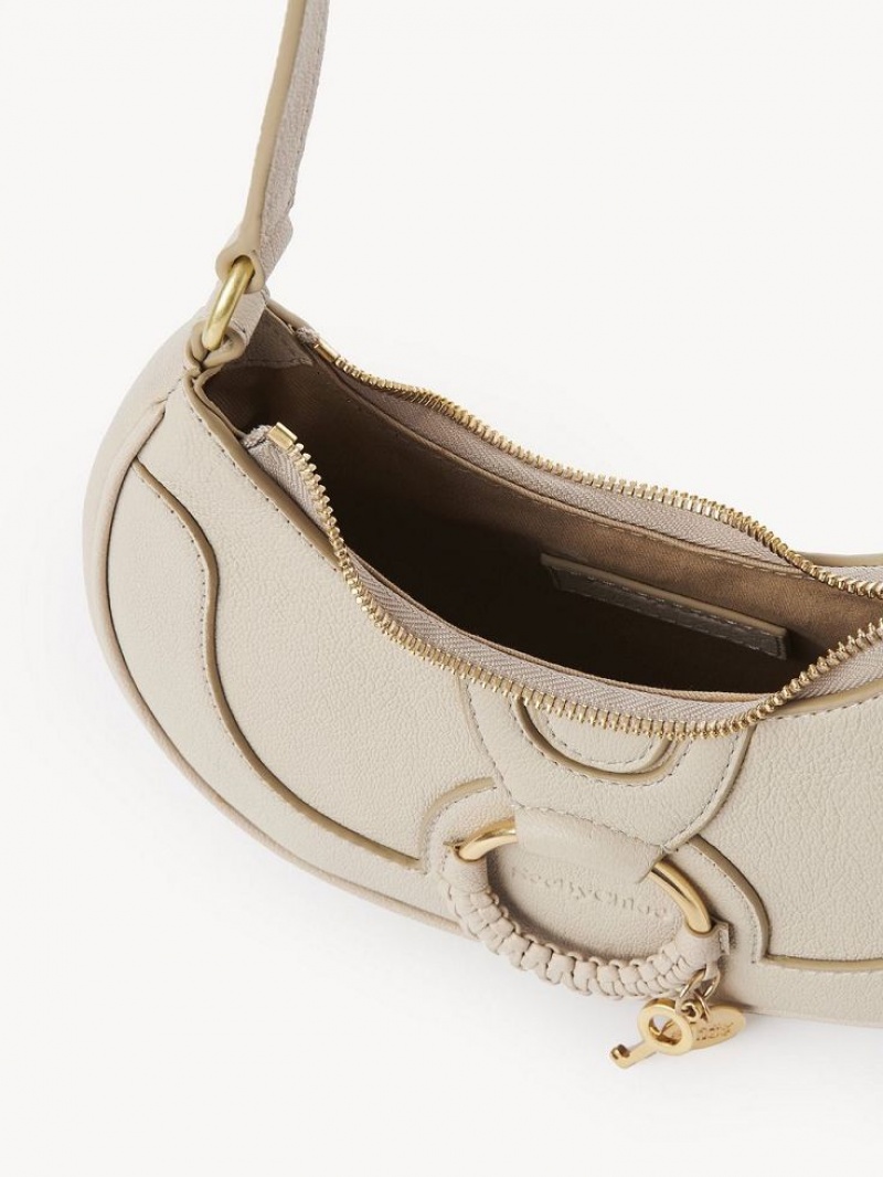 Chloe Hana Half Moon Mini Taschen Beige | CHE-SR14765