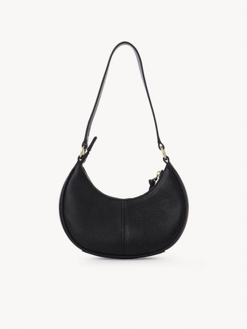 Chloe Hana Half Moon Schultertaschen Schwarz | CHE-SR14623