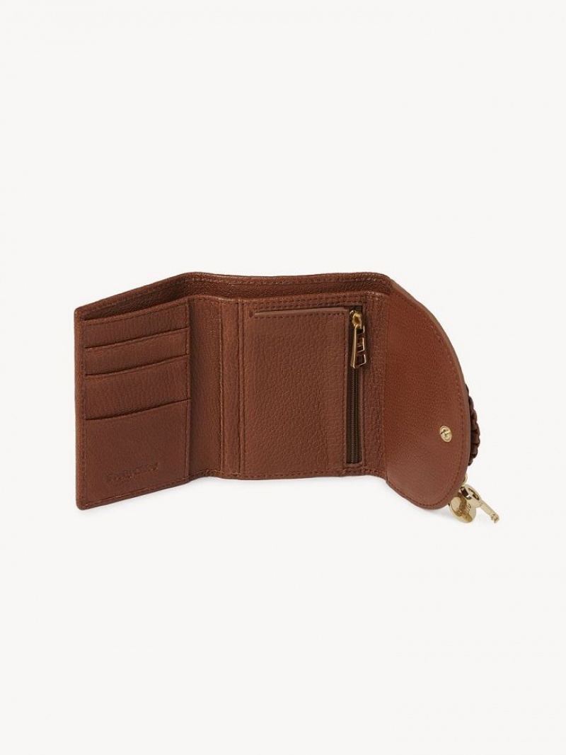 Chloe Hana Tri-fold Kleine Geldbörse Braun | CHE-SR14910