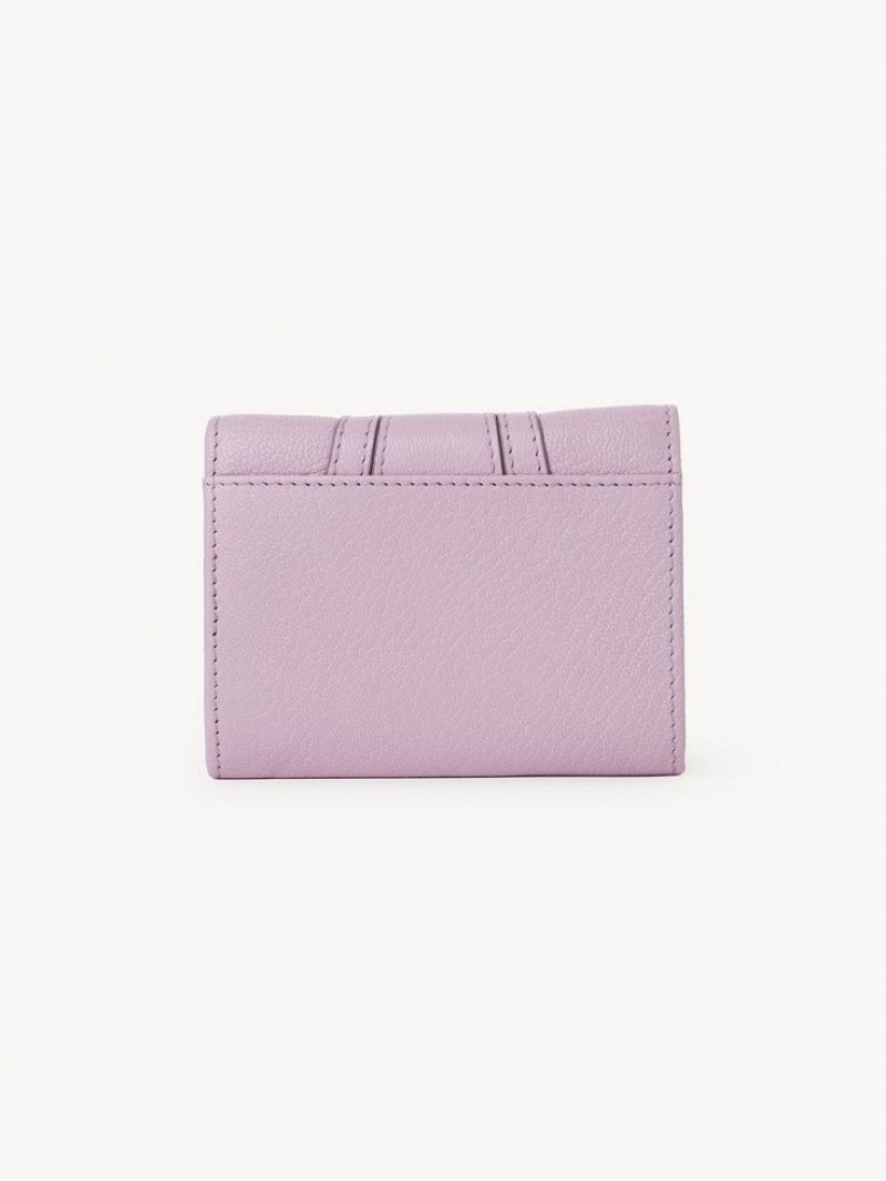 Chloe Hana Tri-fold Kleine Geldbörse Lavendel Weiß | CHE-SR14908