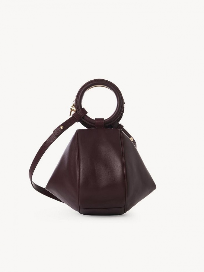 Chloe Hana Wristlet Crossbody Taschen Bordeaux | CHE-SR14719