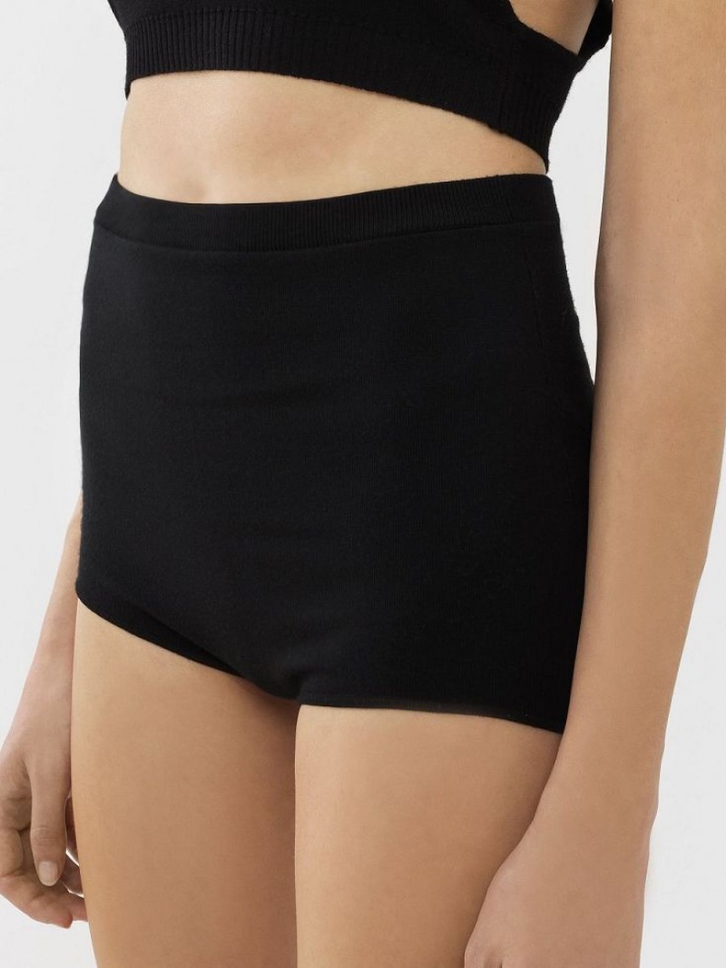 Chloe High-waisted Mini Kurze Hose Schwarz | CHE-SR14007