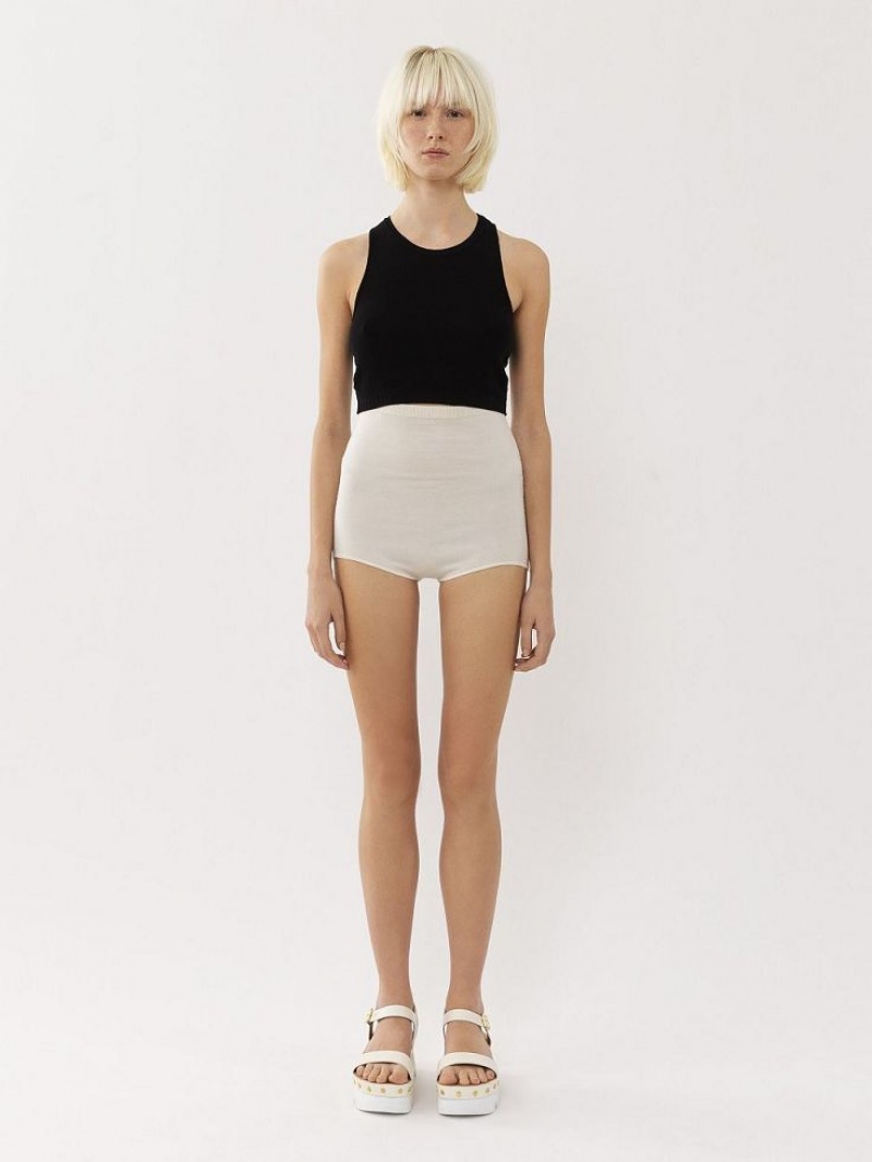 Chloe High-waisted Mini Kurze Hose Weiß | CHE-SR14008