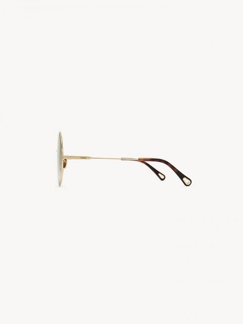 Chloe Honoré Sonnenbrille Gold Grau | CHE-SR14509