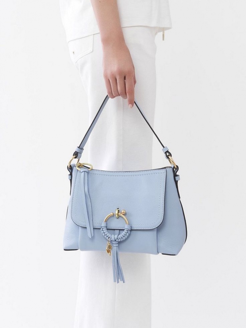 Chloe Joan Small Schultertaschen Blau | CHE-SR14679