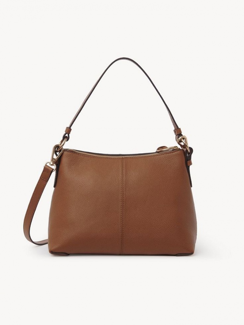 Chloe Joan Small Schultertaschen Braun | CHE-SR14680