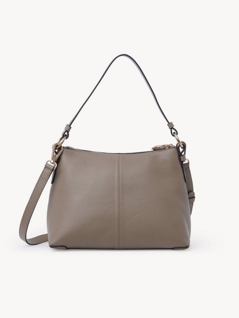 Chloe Joan Small Schultertaschen Grau | CHE-SR14678