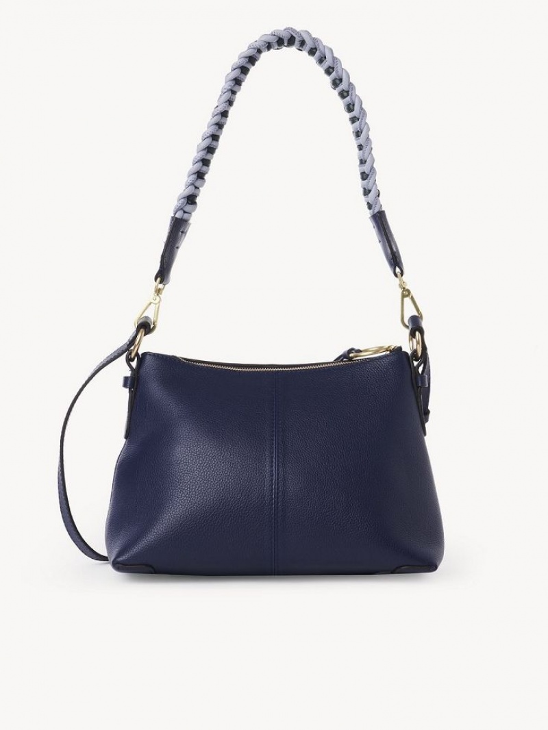 Chloe Joan Small Schultertaschen Navy | CHE-SR14647