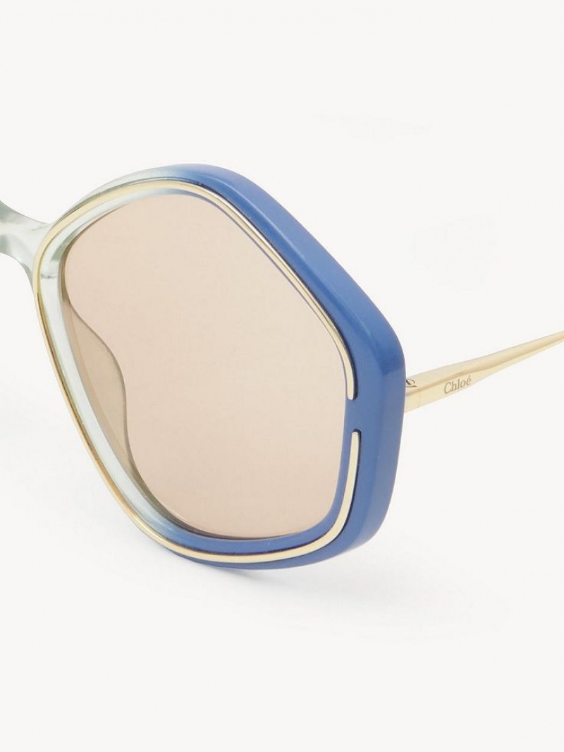 Chloe Kheene Sonnenbrille Blau | CHE-SR14505